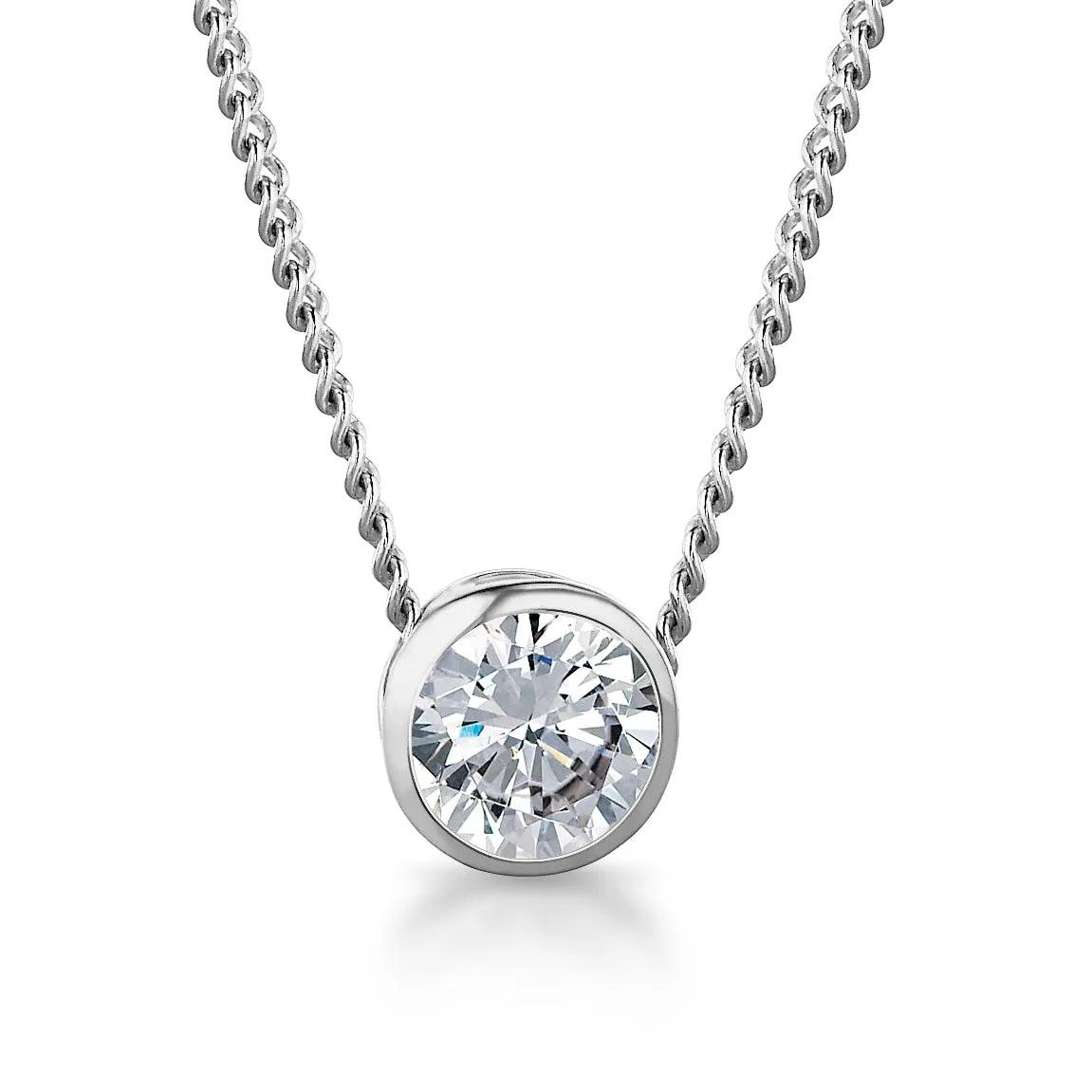 1.25 ct. t.w  Bezel Solitaire Pendant