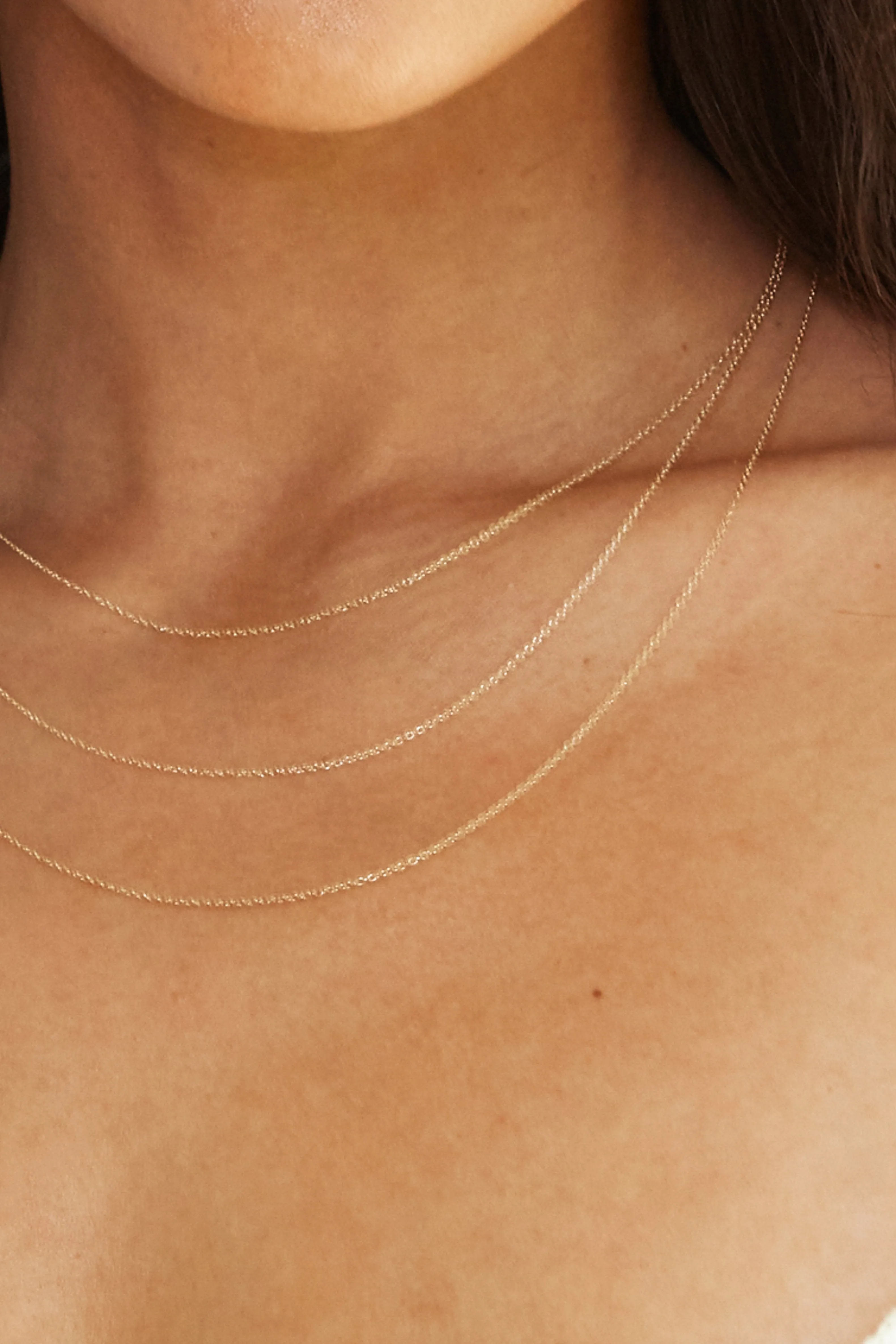 14K 16" Simple Necklace