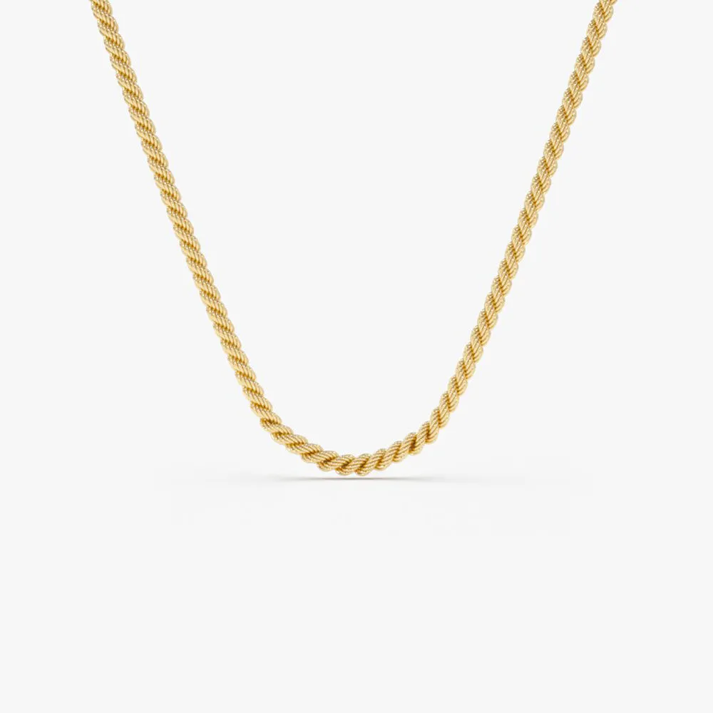 14k Gold 2.25MM Rope Chain