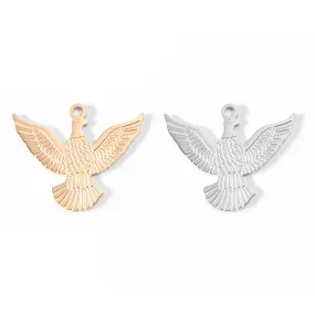 18K Gold PVD Stainless Steel Eagle Charm / PDL0001