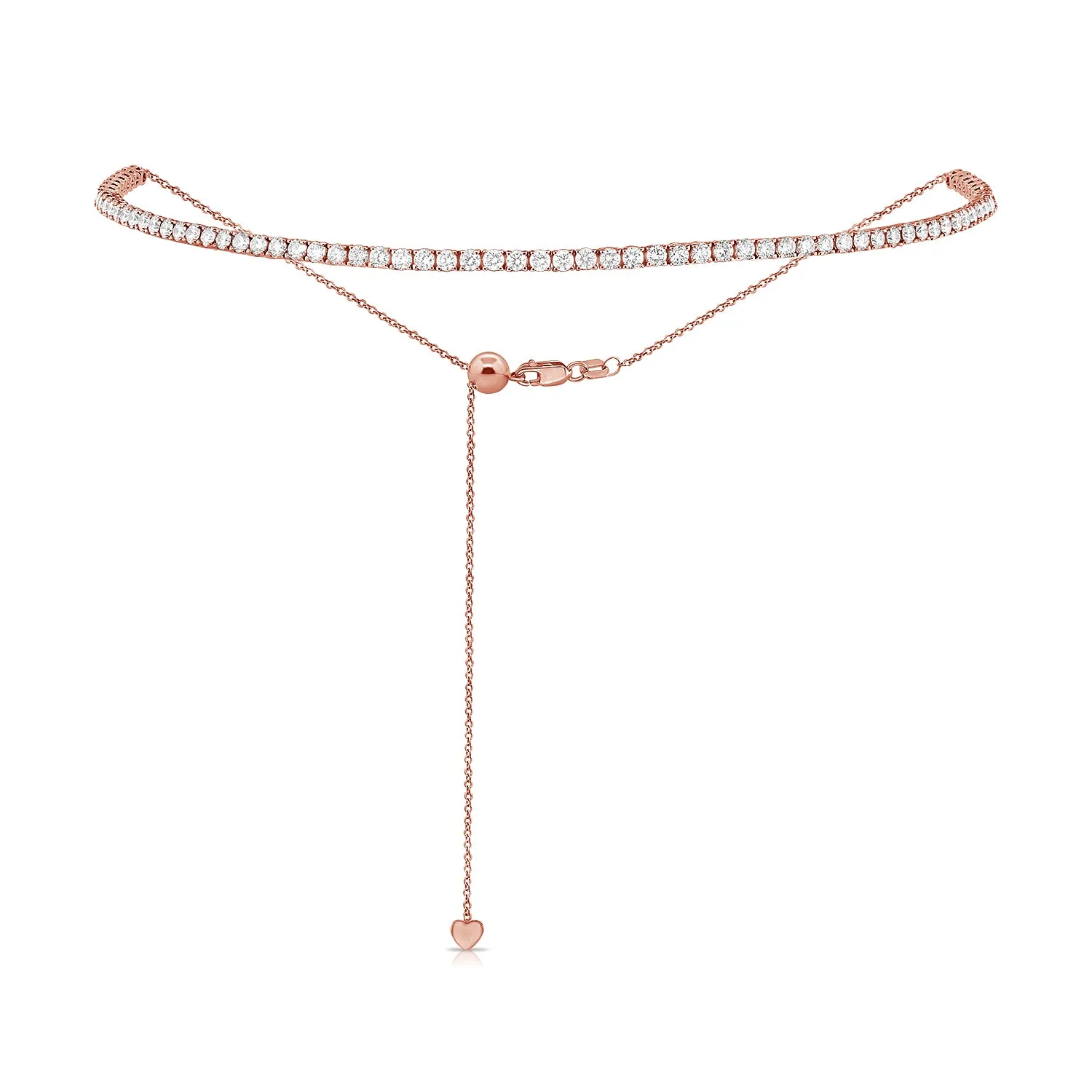 3.89ct Adjustable Imperial Diamond Tennis Choker