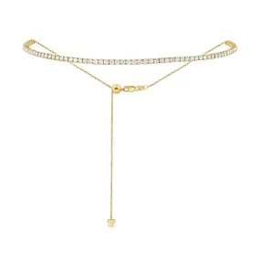 3.89ct Adjustable Imperial Diamond Tennis Choker