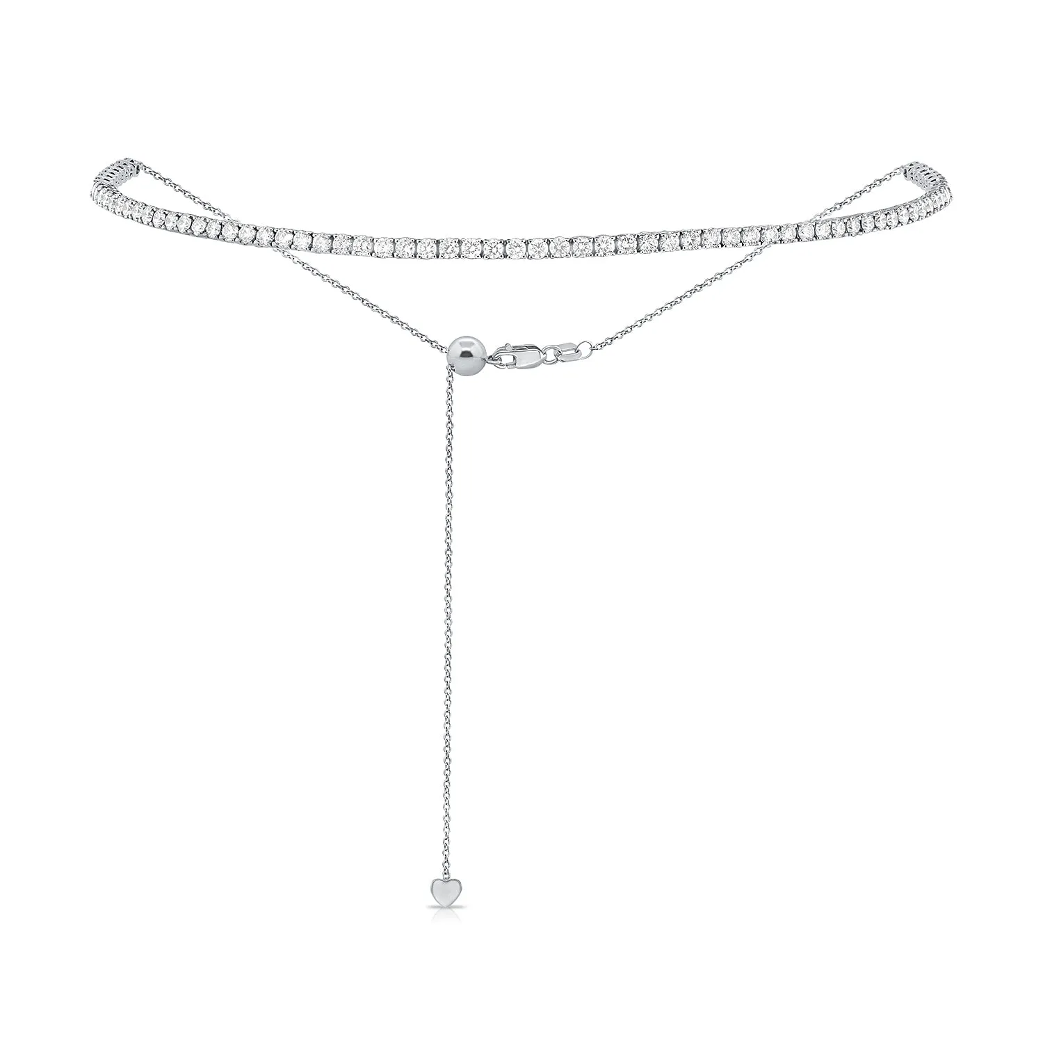 3.89ct Adjustable Imperial Diamond Tennis Choker