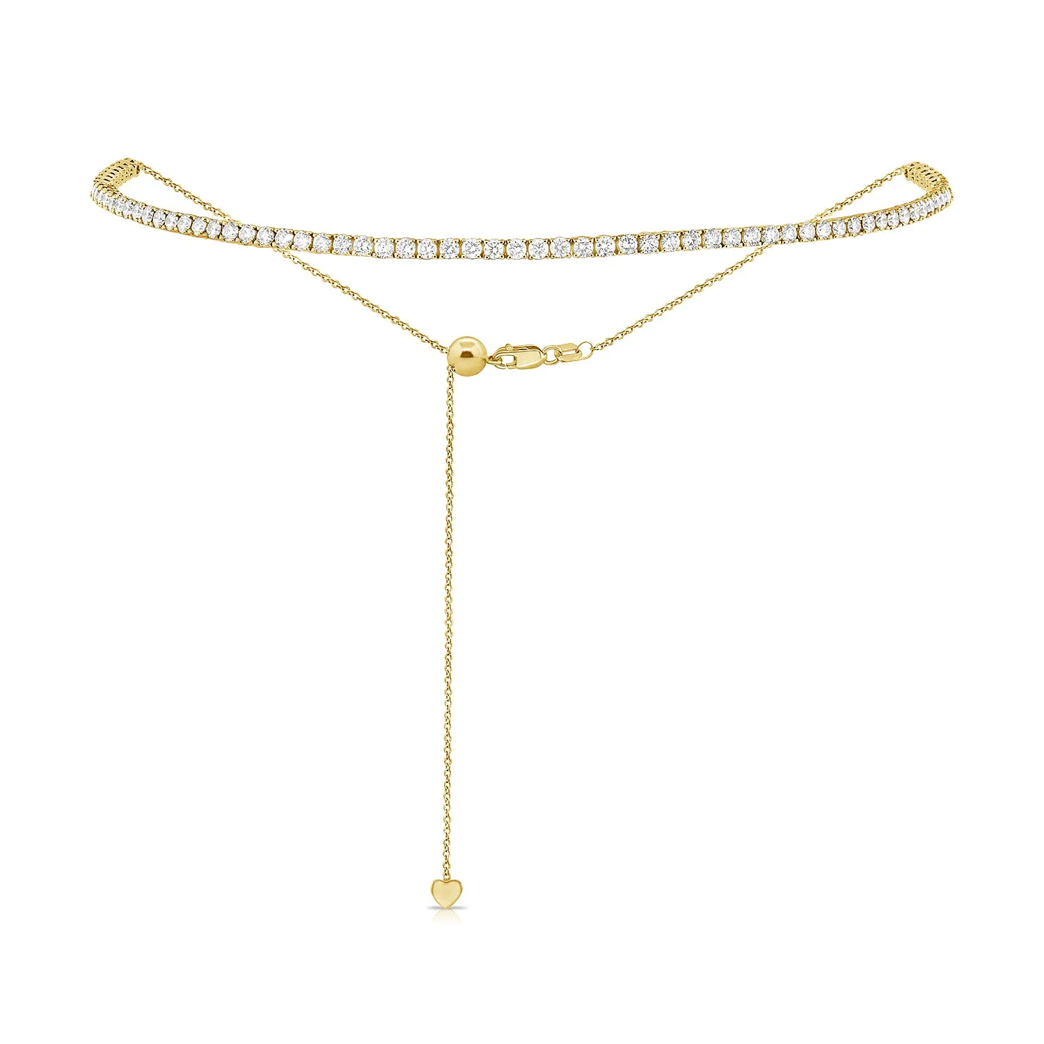 3.89ct Adjustable Imperial Diamond Tennis Choker