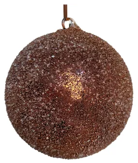 63553 Glass Ball Brown Beaded