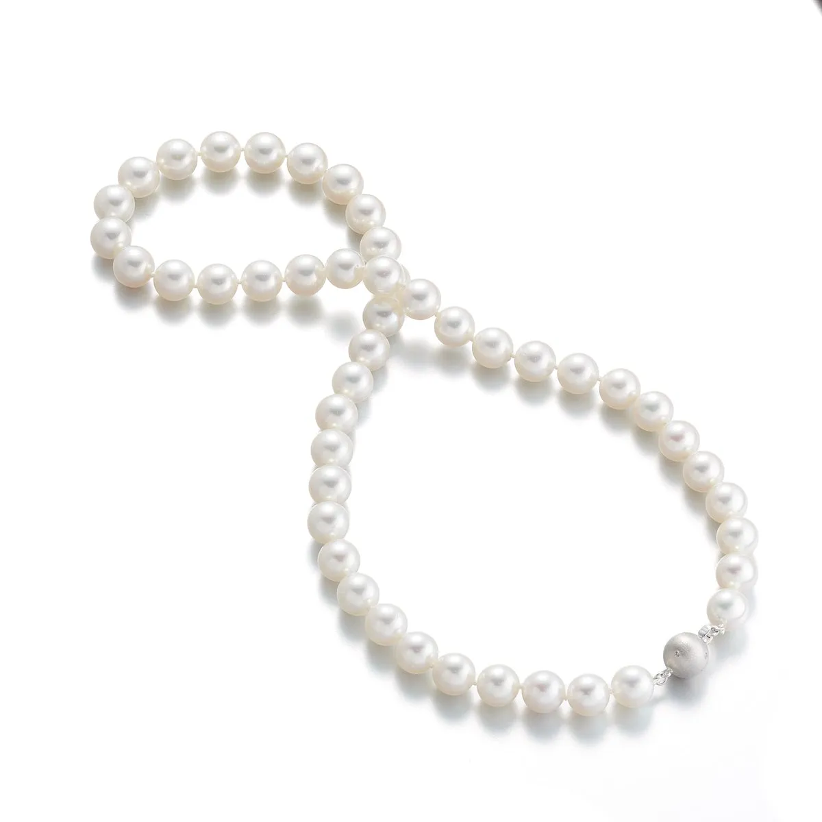 8.5mm White Akoya Pearl Necklace