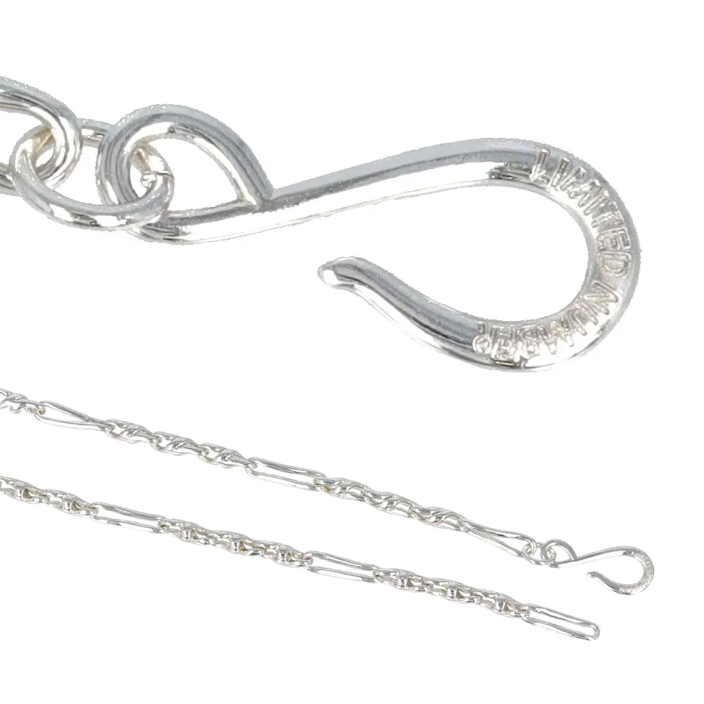 925 Silver Plated Mismatched Chain Necklace