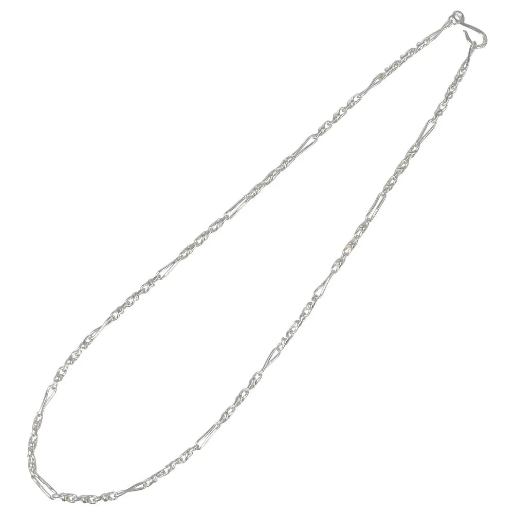 925 Silver Plated Mismatched Chain Necklace