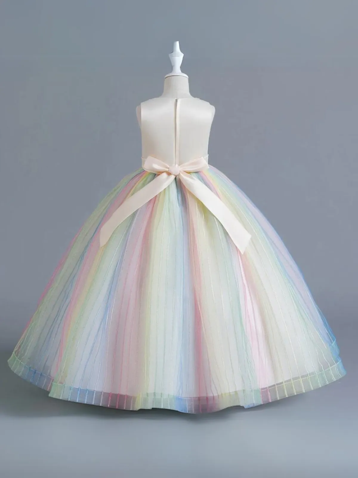 A Little Bit Of Lace Rainbow Tulle Special Occasion Gown