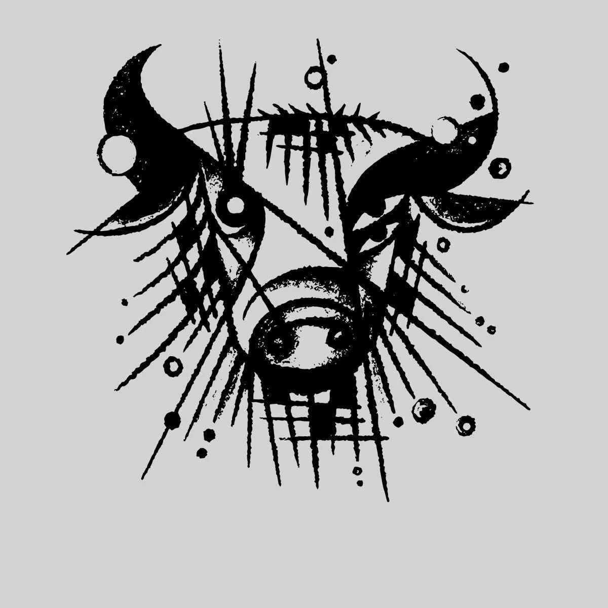 Abstract Picasso Bull Drawing Geometric Design Art Clothing Unique Gift Ideas Unisex T-shirt