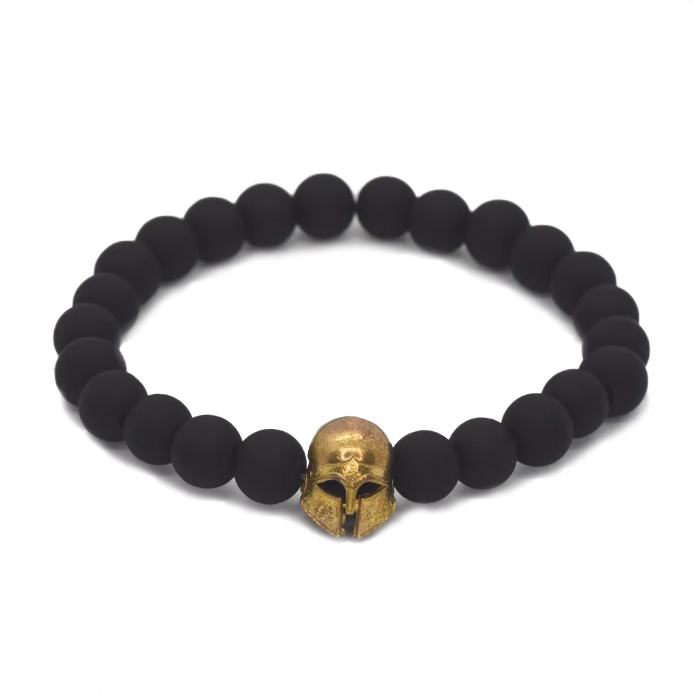 Achilles Black Unisex Bracelet