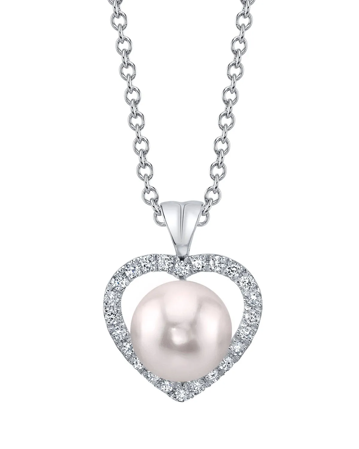 Akoya Pearl & Diamond Amour Pendant