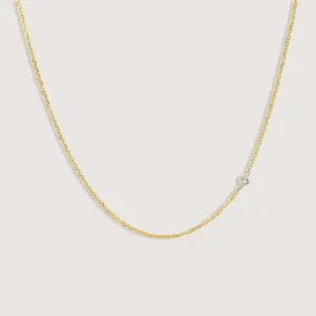 Alexis Aquamarine gold Necklace