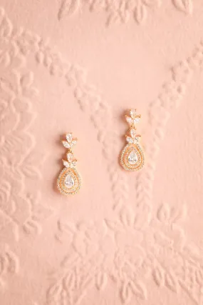 Amatsubu | Crystal Pendant Earrings