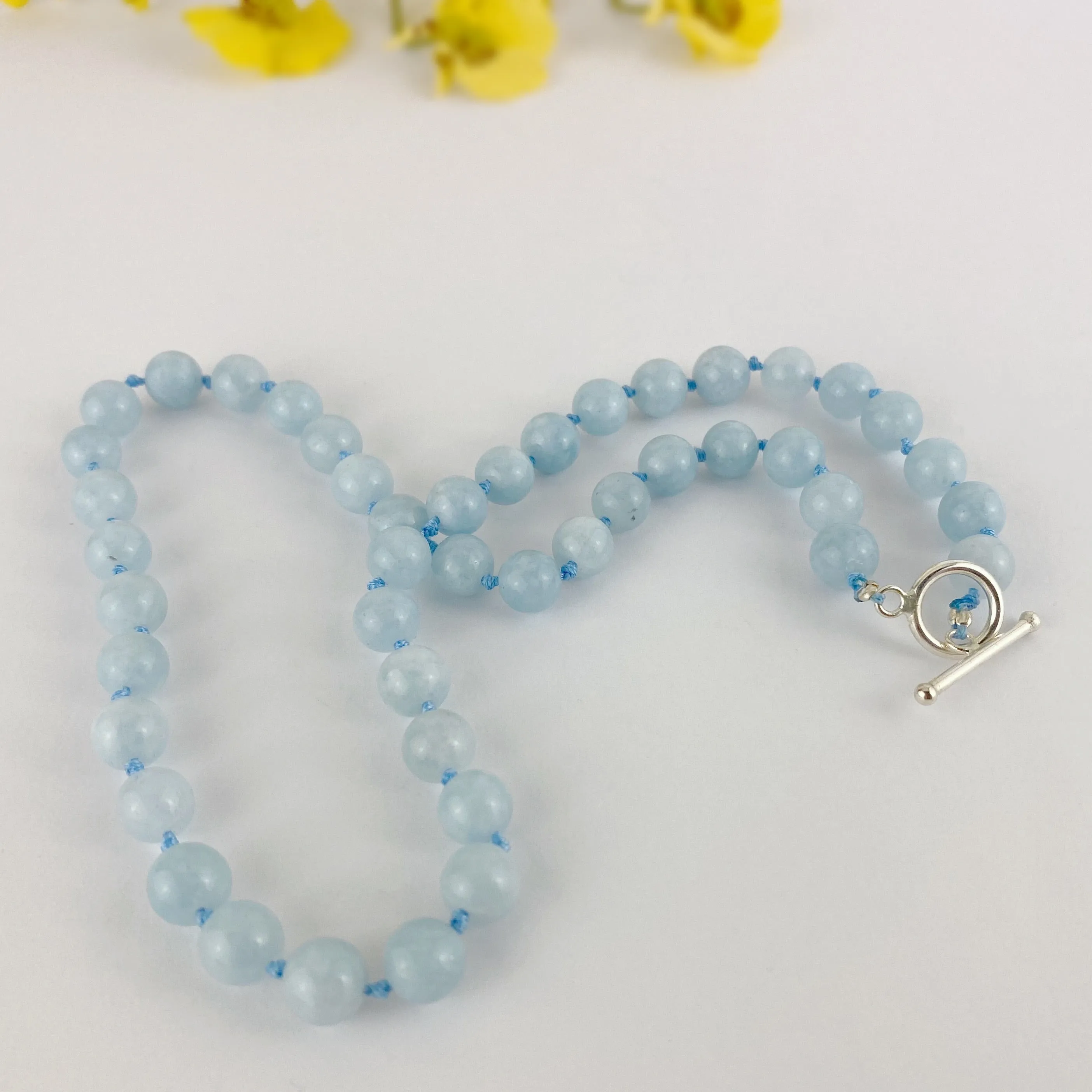 Aqua Bead Necklace - VNKL240