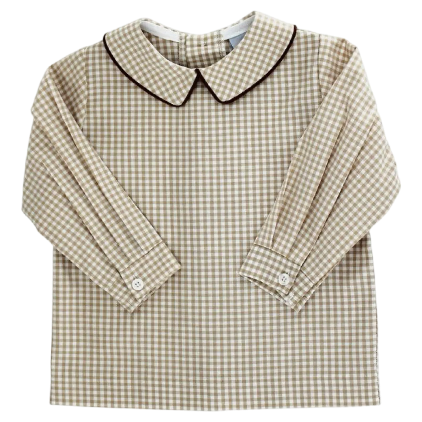 Bailey LS Piped Shirt - Khaki Check