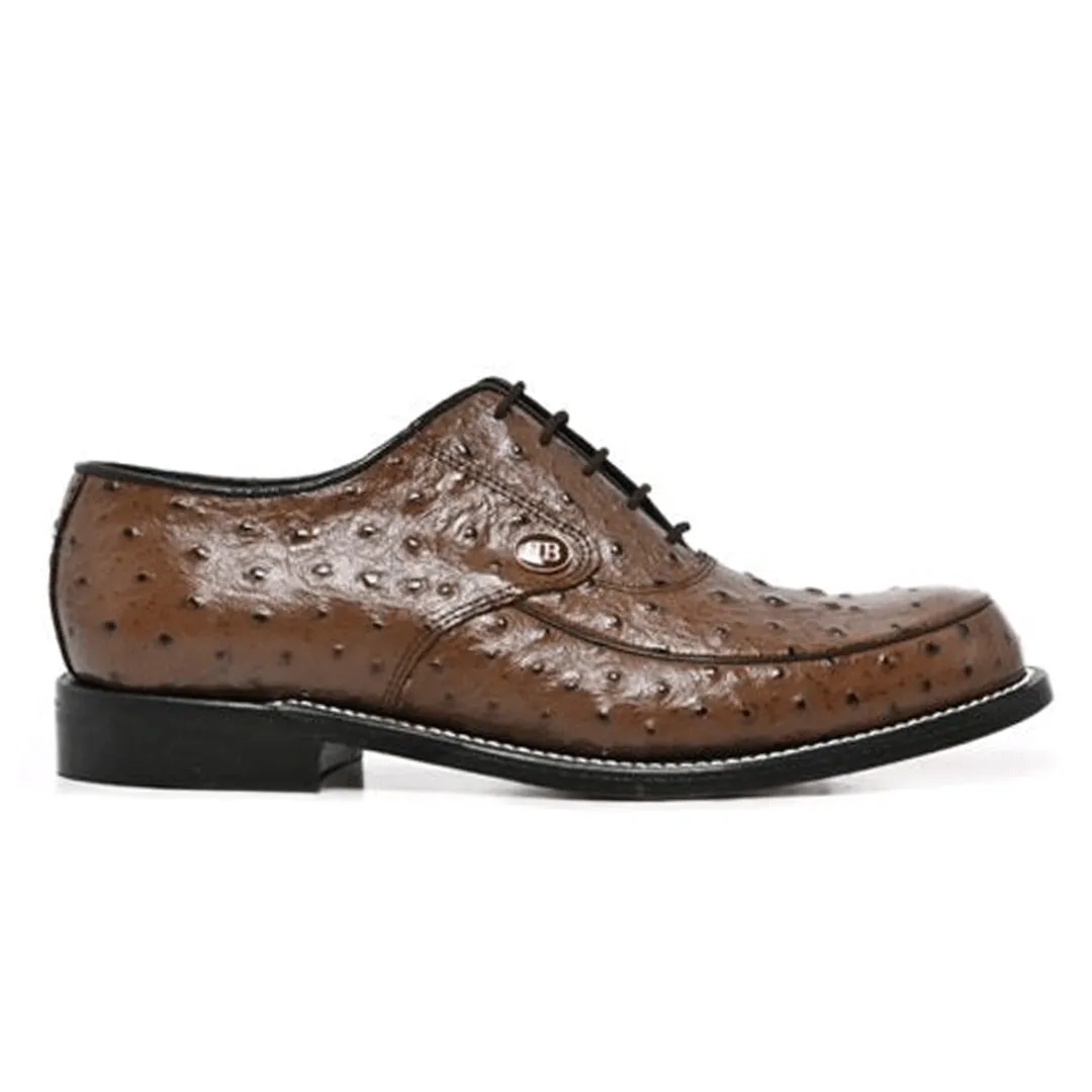 Barker Maxwell Brown Ostrich Leather Shoe