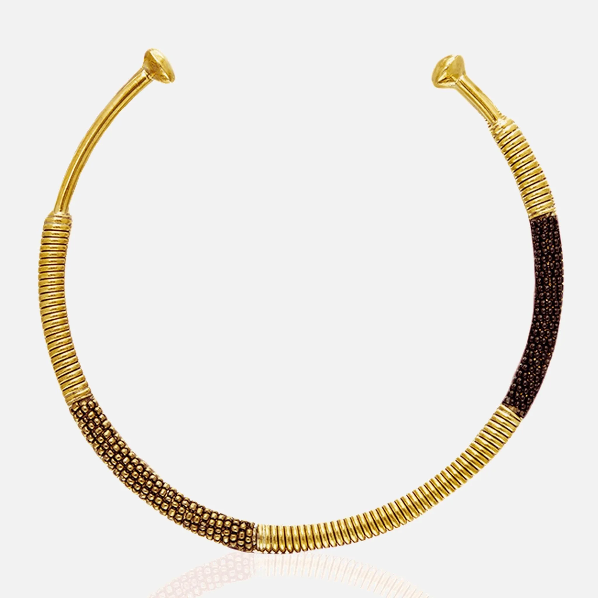 Beaded Choker Necklace Ayo Brass