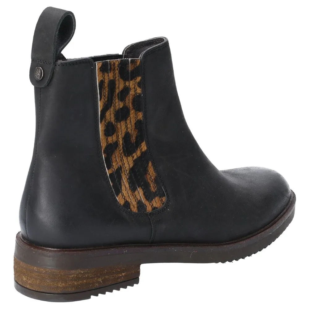 Black Leopard Stella Chelsea Boots