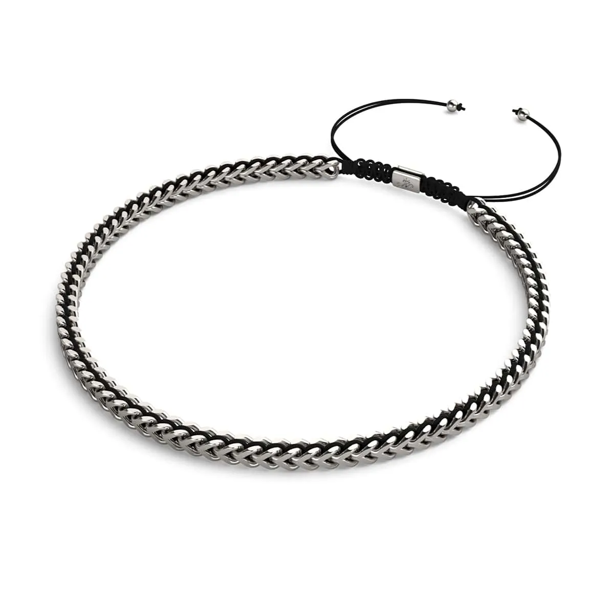 Black x Silver | Gaia Wheat Chain | Choker Necklace