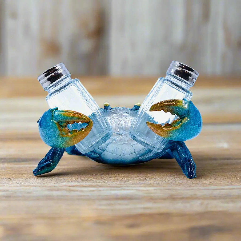 Blue Crab Salt and Pepper Shaker