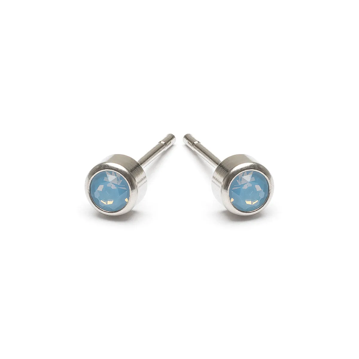 Blue Crystal Mini Stud Earrings