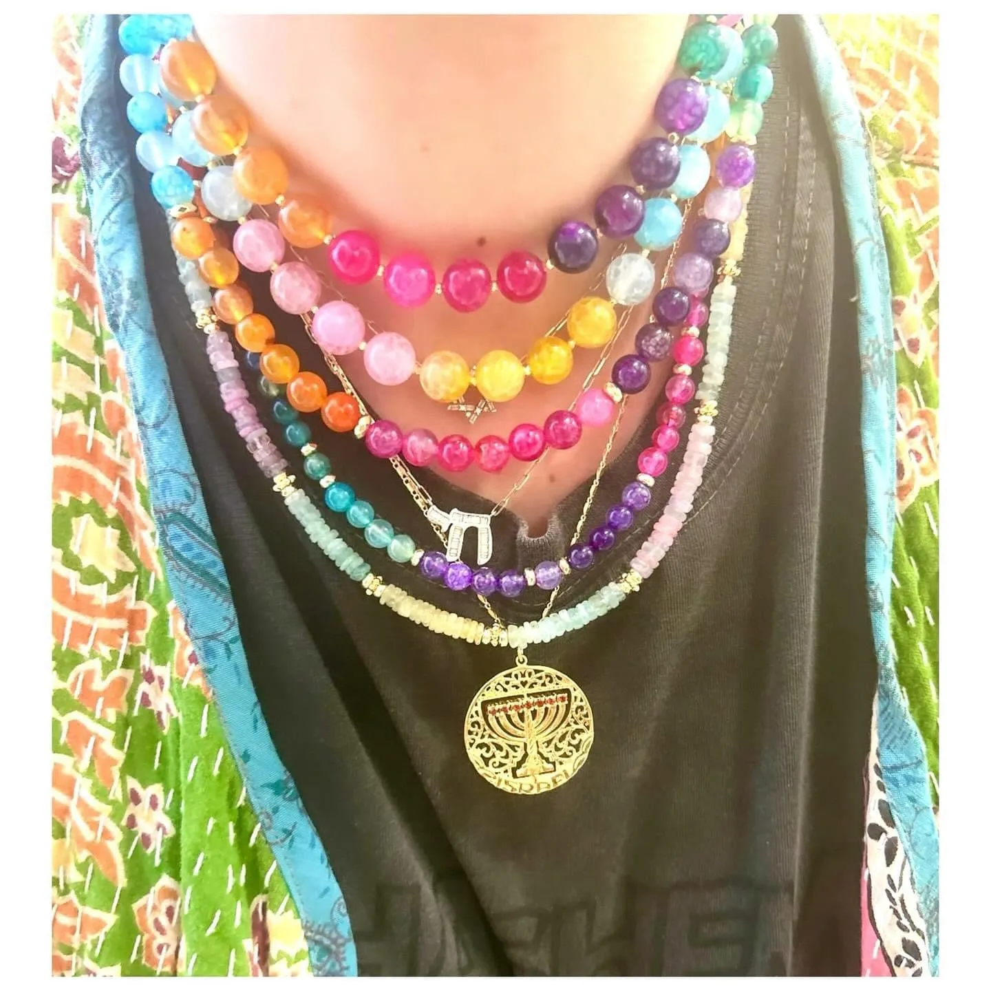 Brights Multi Medium Dragibus Necklace