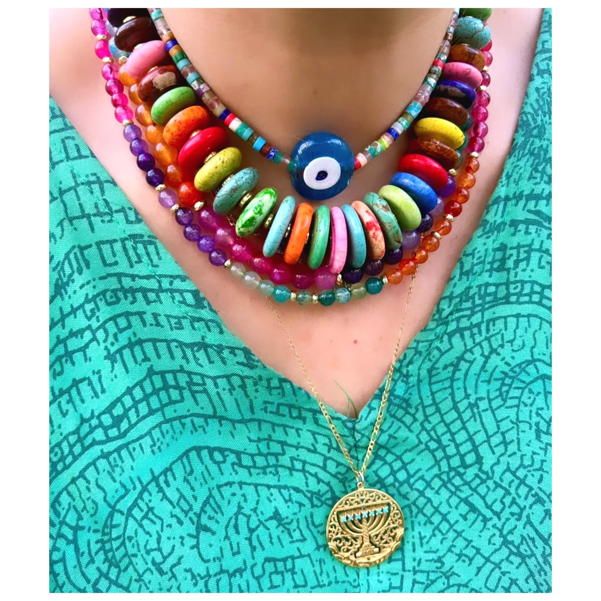 Brights Multi Medium Dragibus Necklace