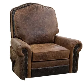 Buffalo Swivel Glider Leather Recliner