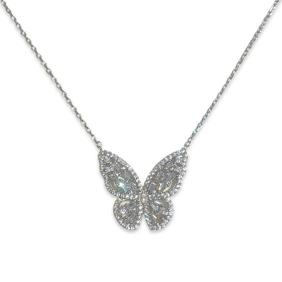 Butterfly Baguette Necklace