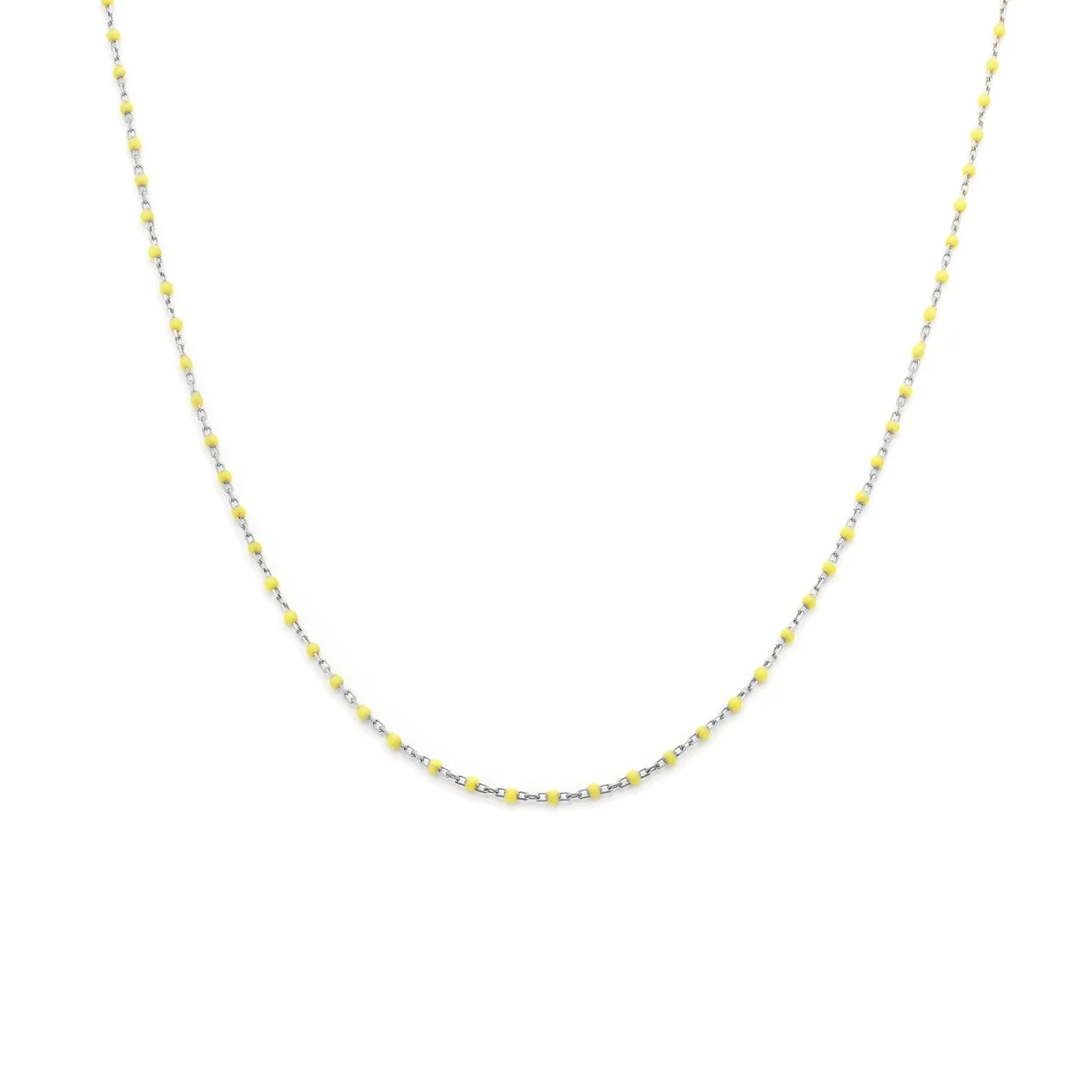 Candy Chain Necklace | Lemon & Silver