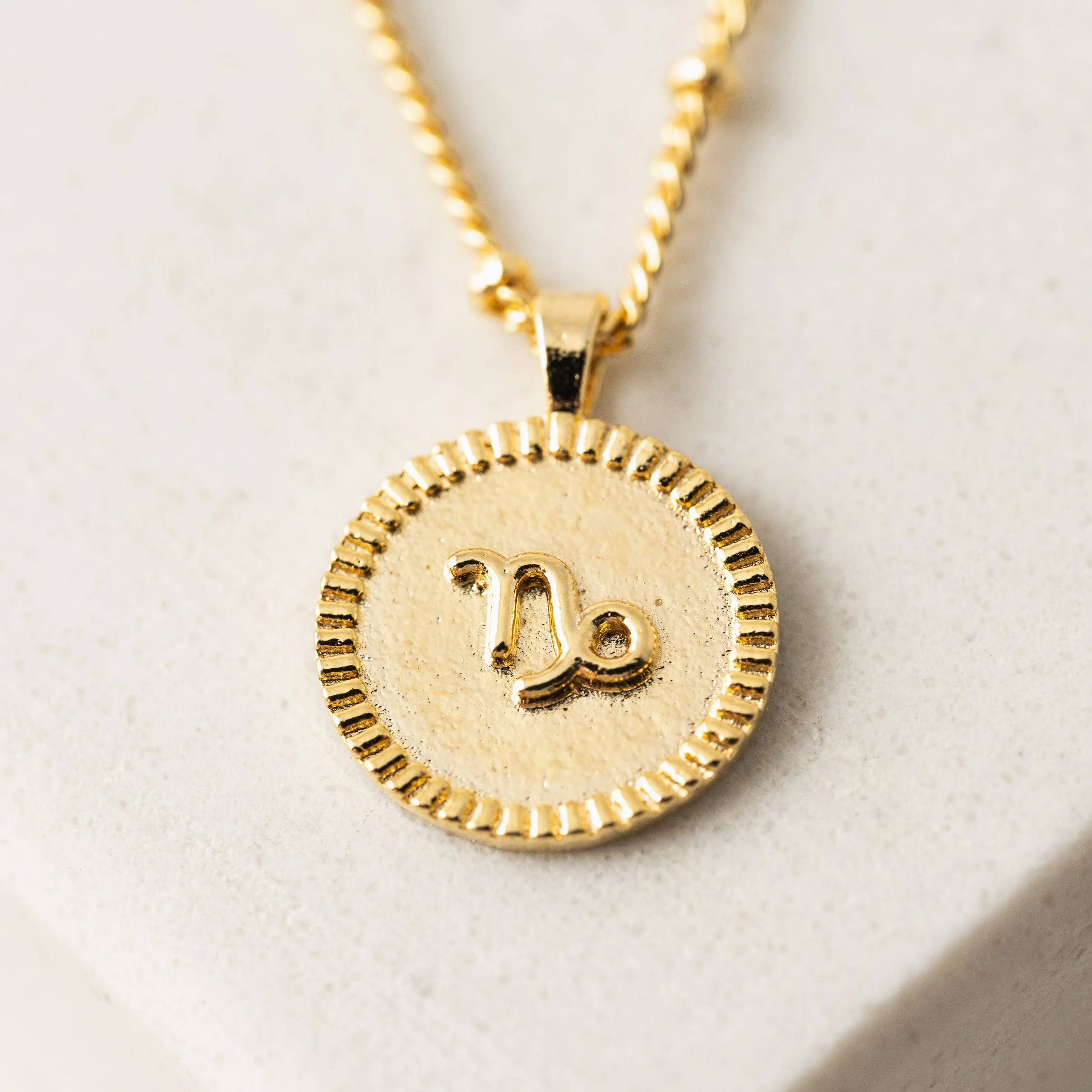 Capricorn Horoscope Necklace