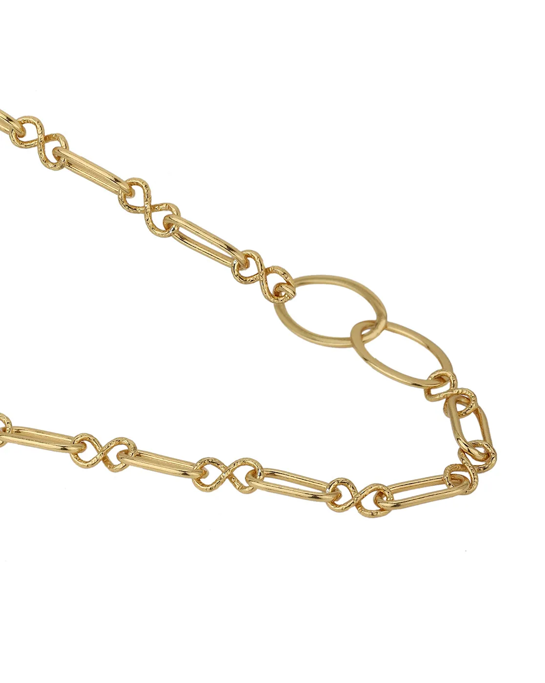 Carlton London 18Kt Gold Plated Toggle Necklace Link Chain