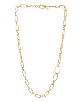 Carlton London 18Kt Gold Plated Toggle Necklace Link Chain