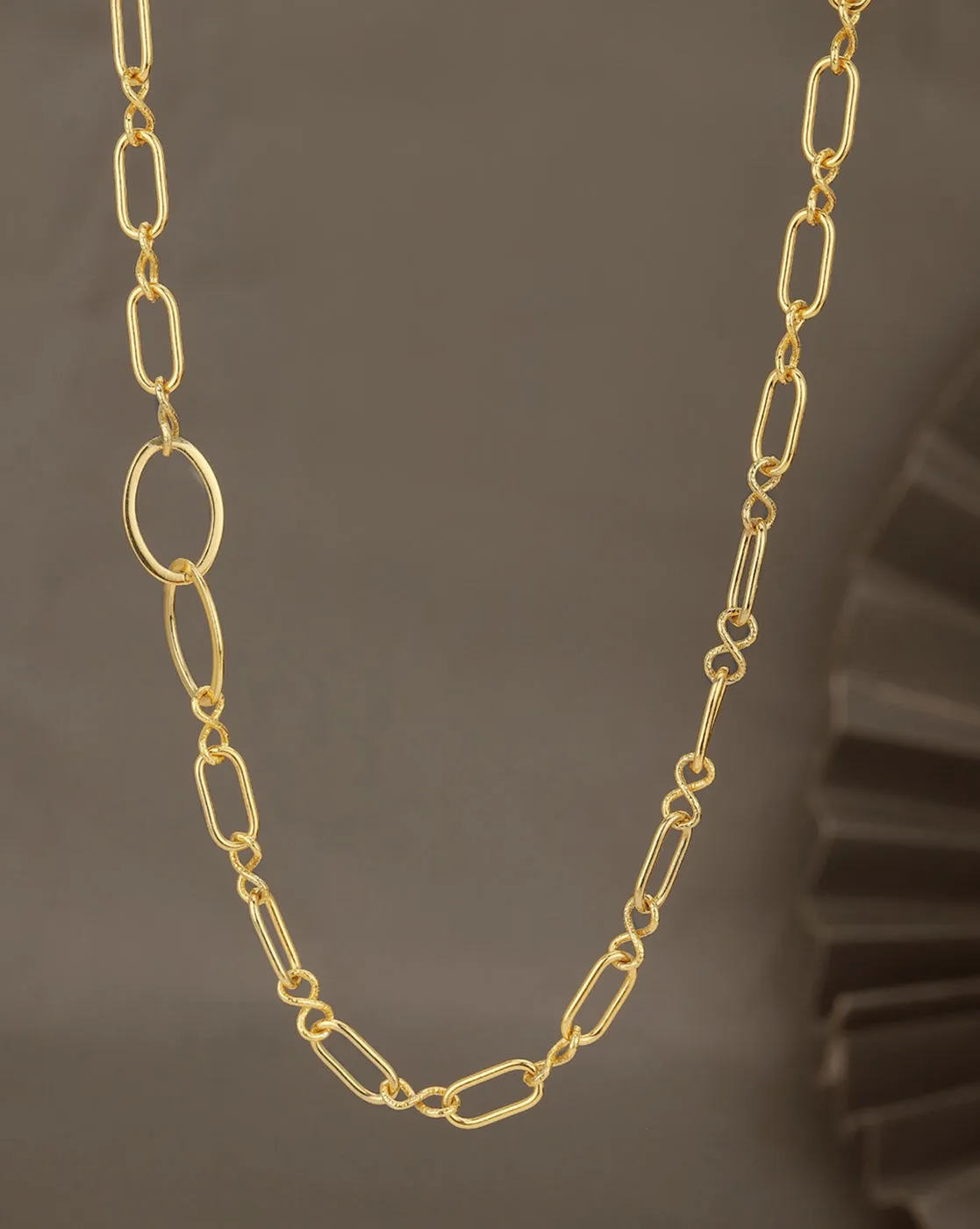 Carlton London 18Kt Gold Plated Toggle Necklace Link Chain