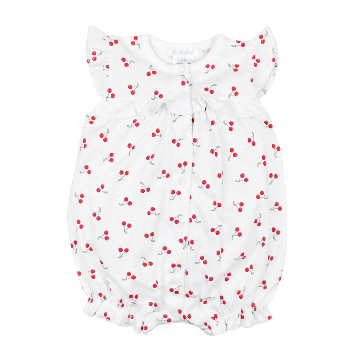 Cherries Printed Romper | Baby Girl