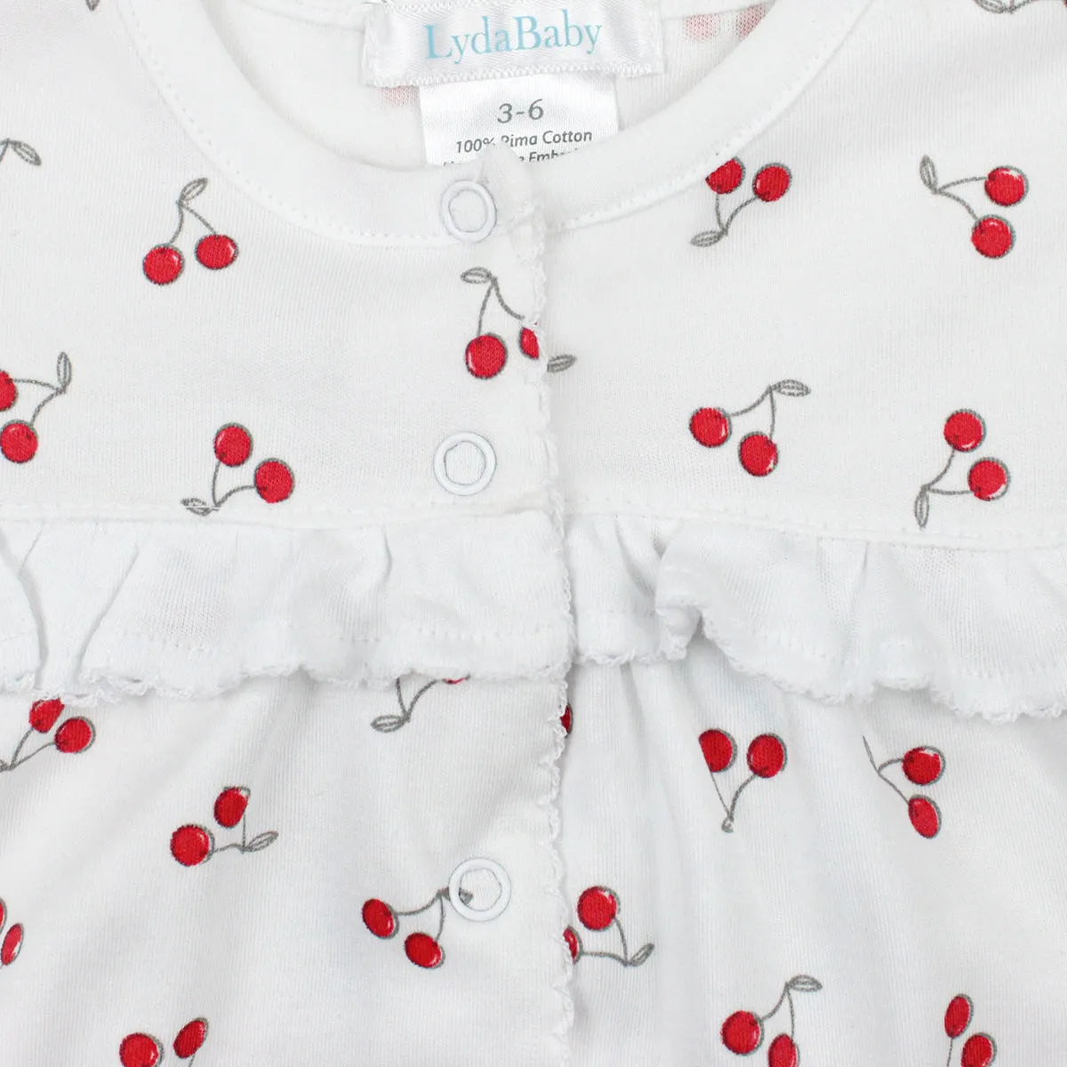 Cherries Printed Romper | Baby Girl