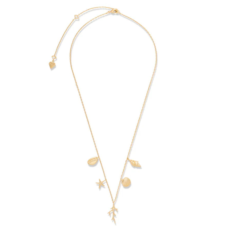 Como Charms Gold Necklace