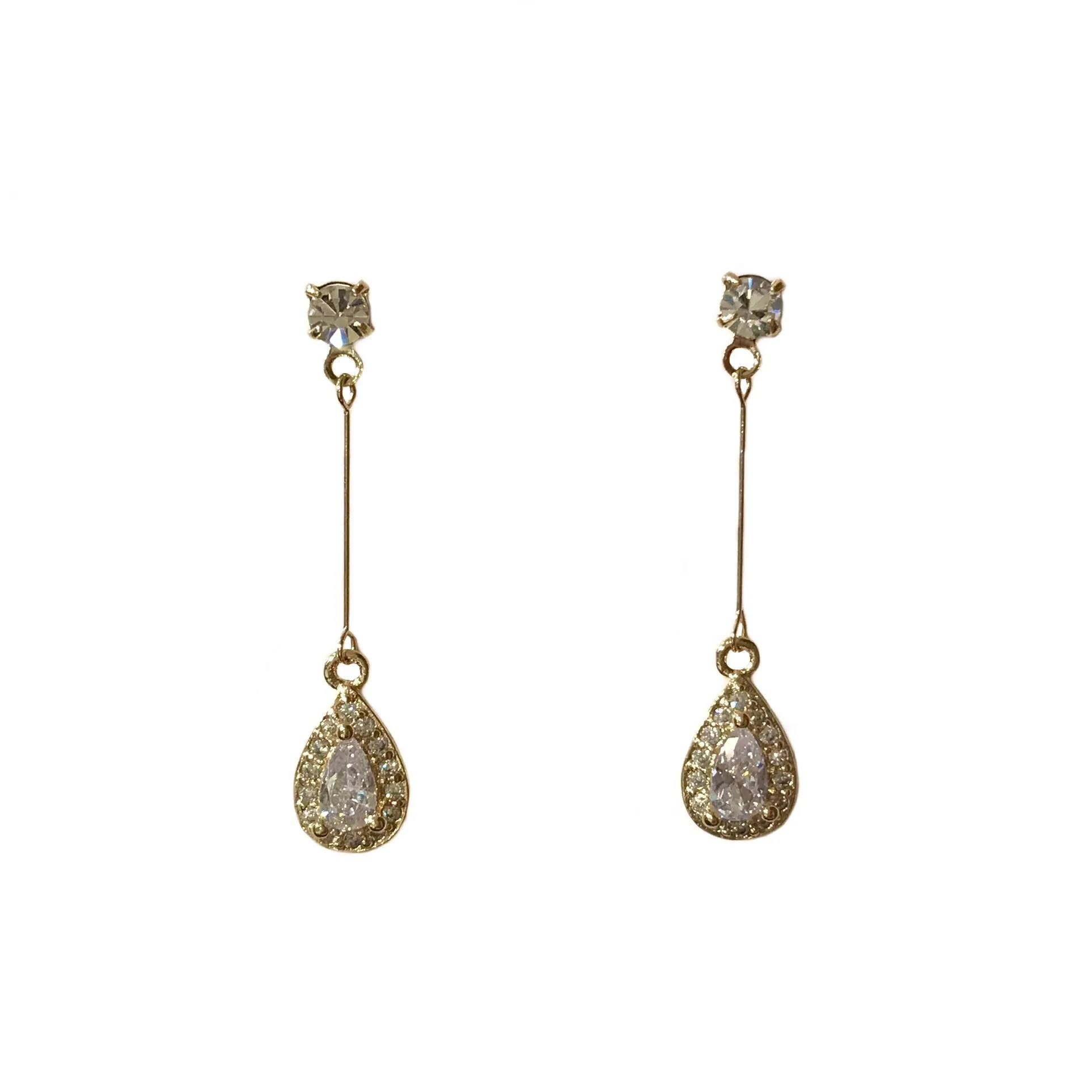 Crysta Teardrop Dangle Earrings