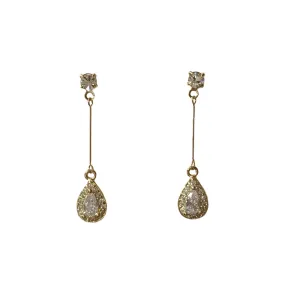 Crysta Teardrop Dangle Earrings