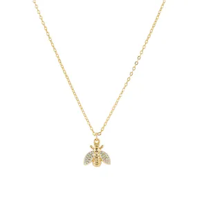 CZ Bumble Bee Necklace