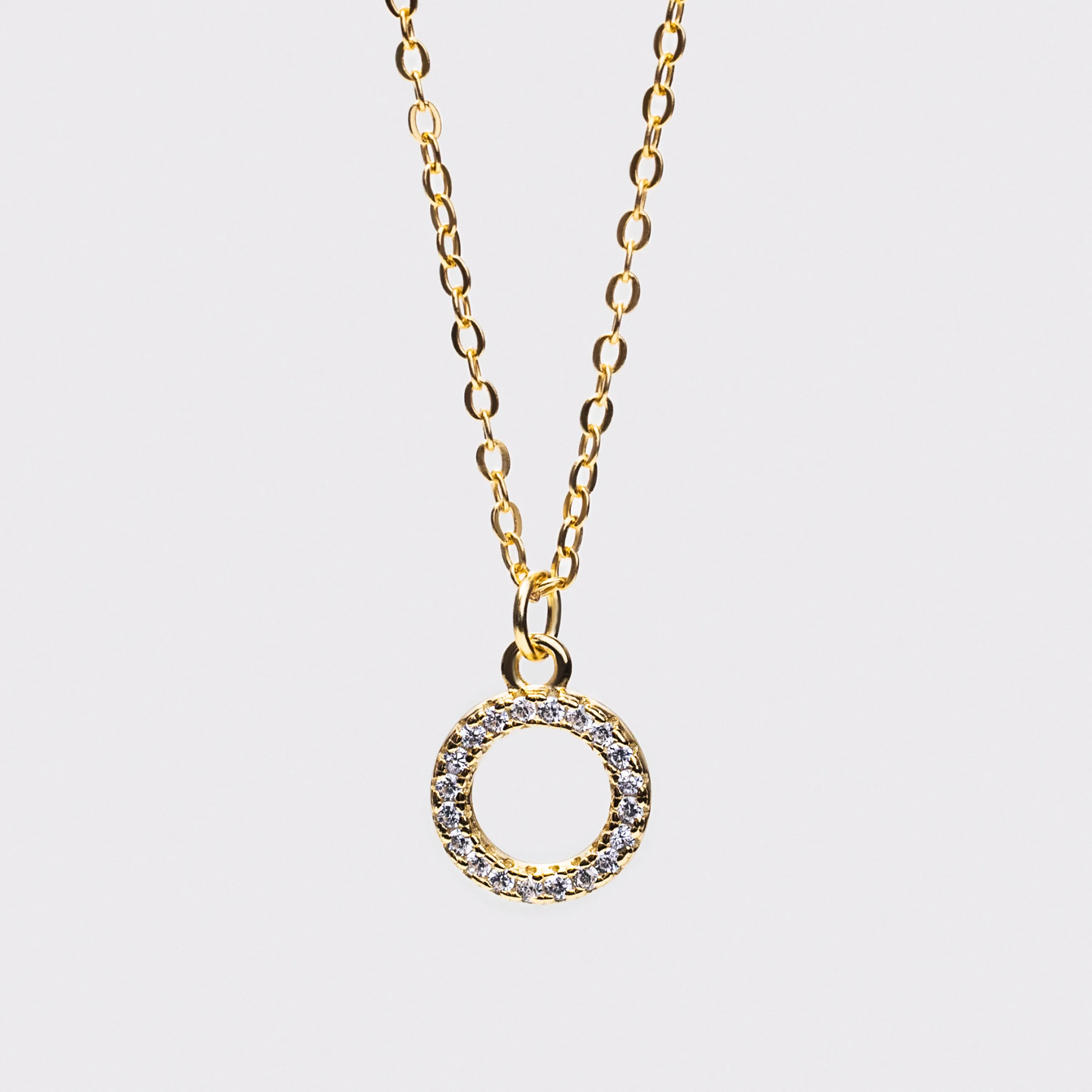 CZ Circle Necklace