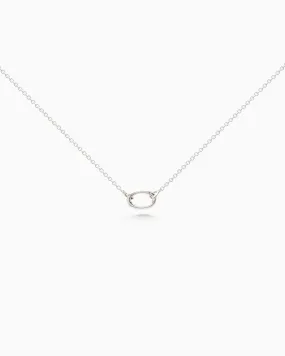 Delicate Hinge Link Necklace | Silver