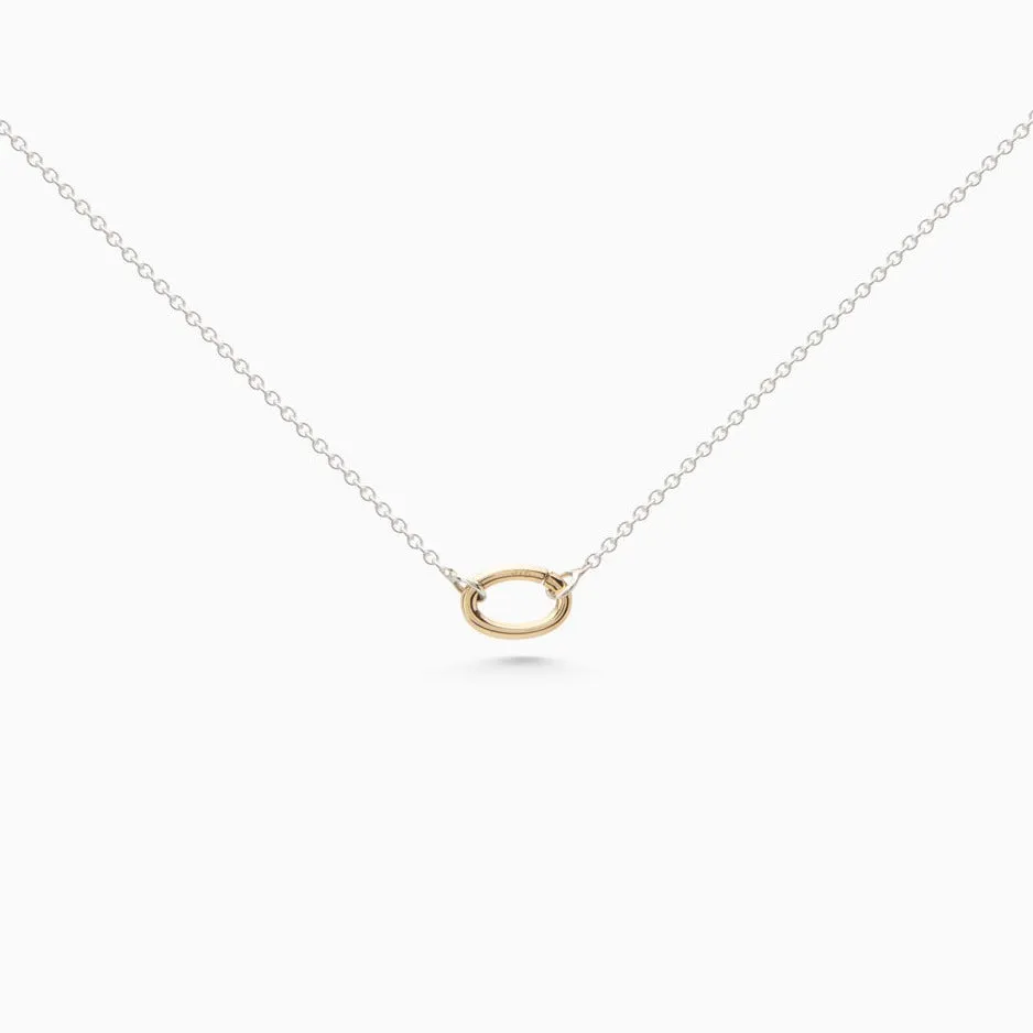 Delicate Hinge Link Necklace | Silver