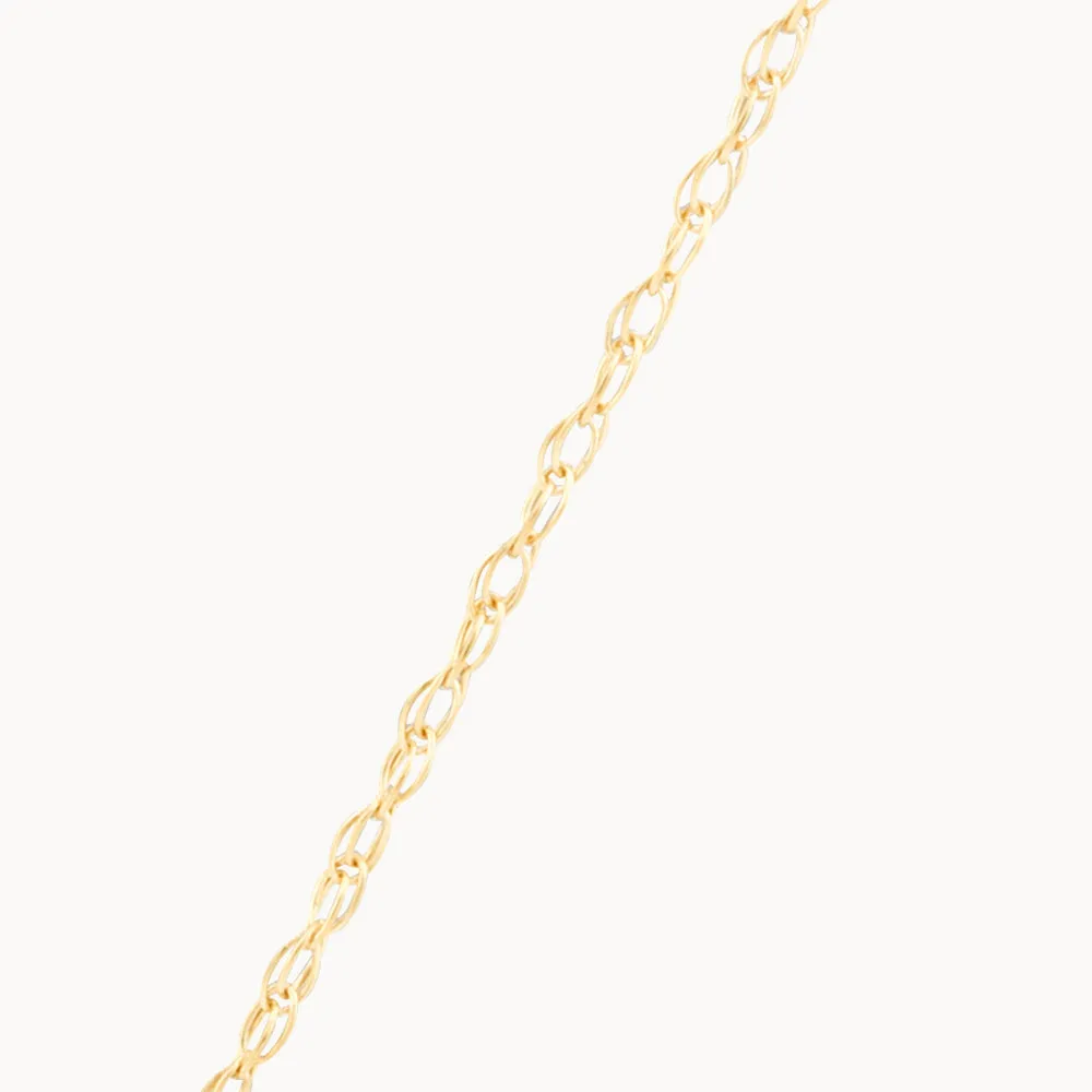 Diamond Letter C Necklace in 10k Gold