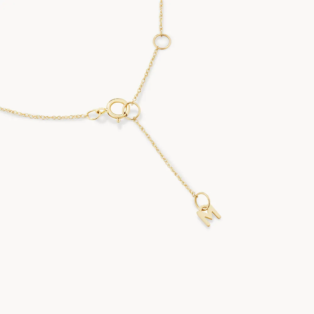 Diamond Letter C Necklace in 10k Gold