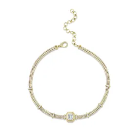 DIAMOND TRIPLE THREAD ILLUSION CHOKER