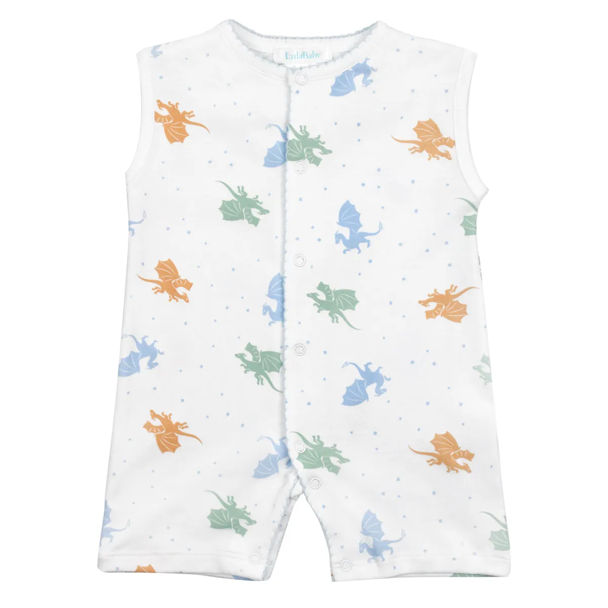 Dragons Printed Romper | Baby Boy