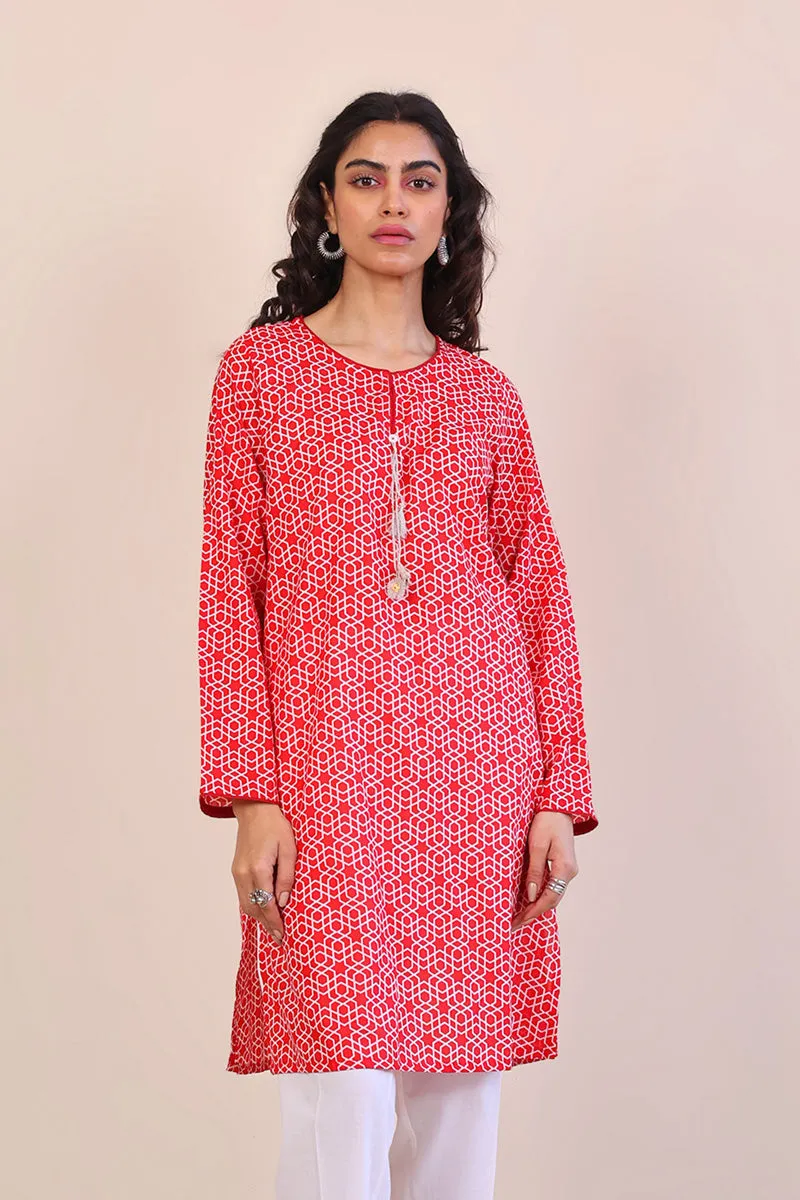 Geometric Kurta