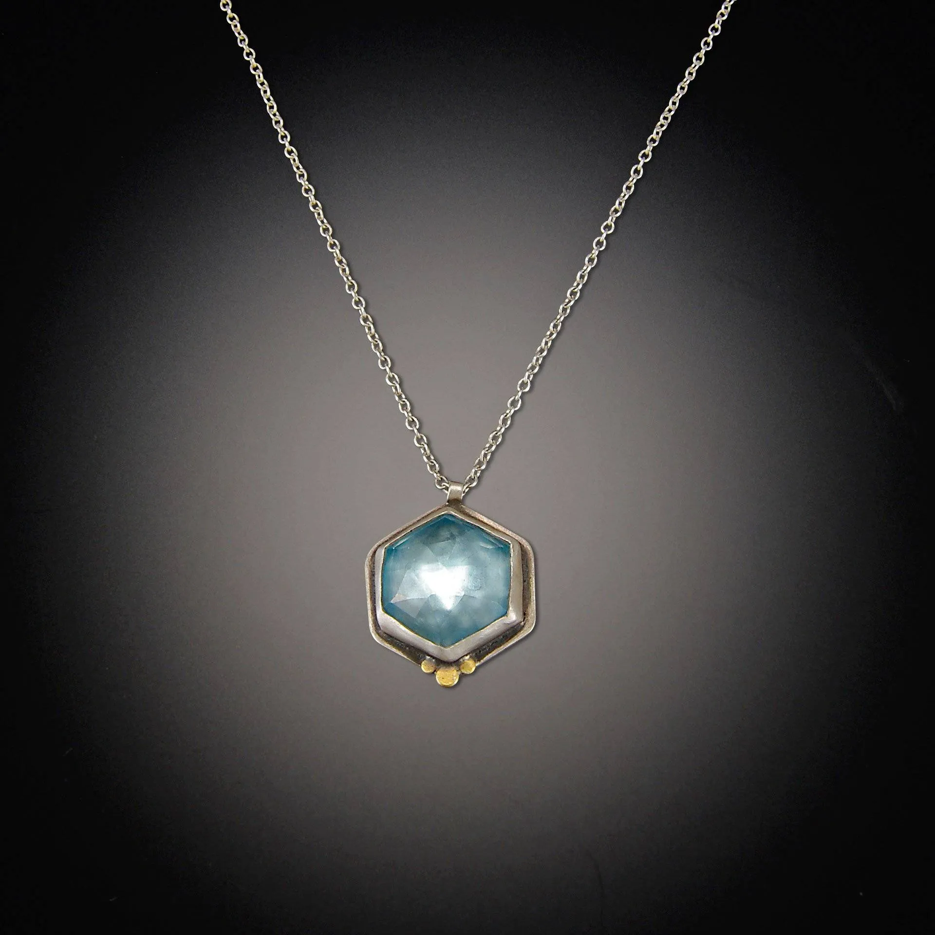 Geometric Topaz Necklace